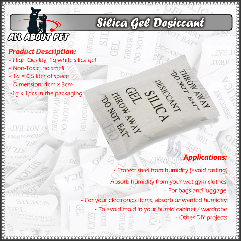 【Ready Stock】Silica Gel Desiccant / Penyerap Lembapan Silika Gel