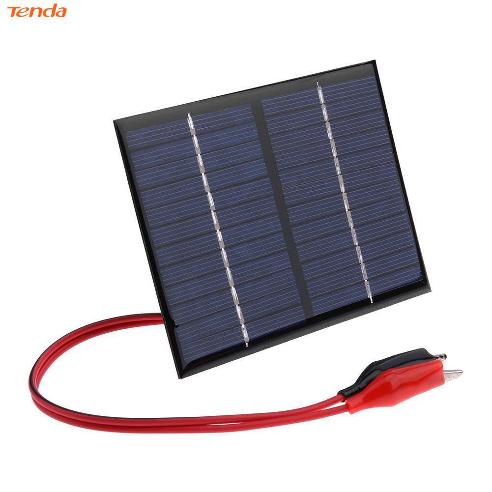 1.5W 12V Solar Cell Polysilicon Flexible DIY Solar Panel Power Bank w/Clip