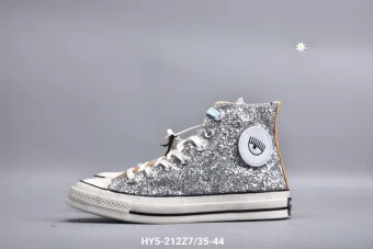 sequin canvas shoes