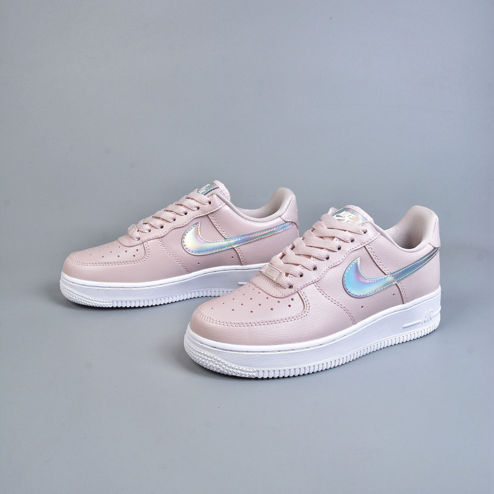 pink iridescent sneakers