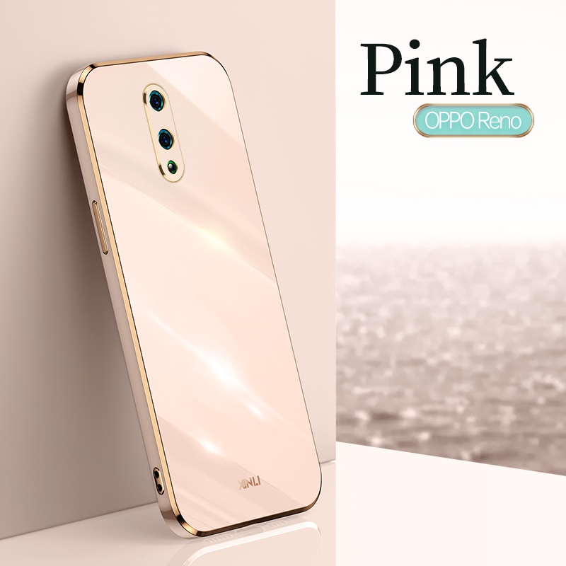 Ốp Cho OPPO Reno Ốp Mềm Silicone TPU OPPO Reno 2F Reno2F Ốp Lưng Chống Sốc Mạ Điện Bảo Vệ