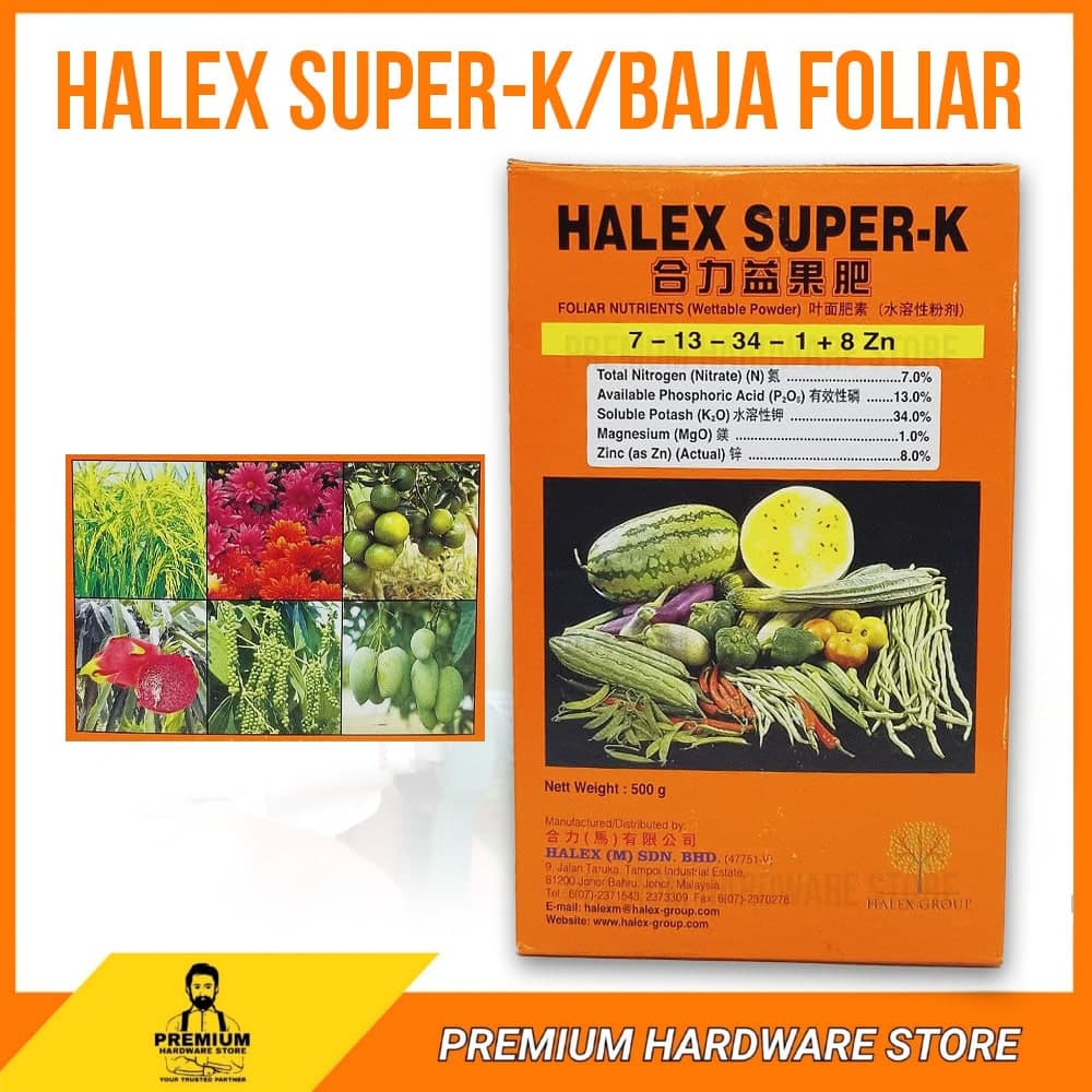 Halex Super K 500 Gram Baja Foliar Lazada