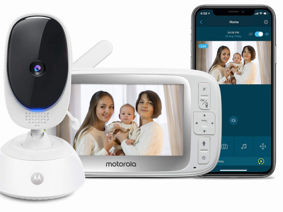 motorola 5 video baby monitor with remote pan scan