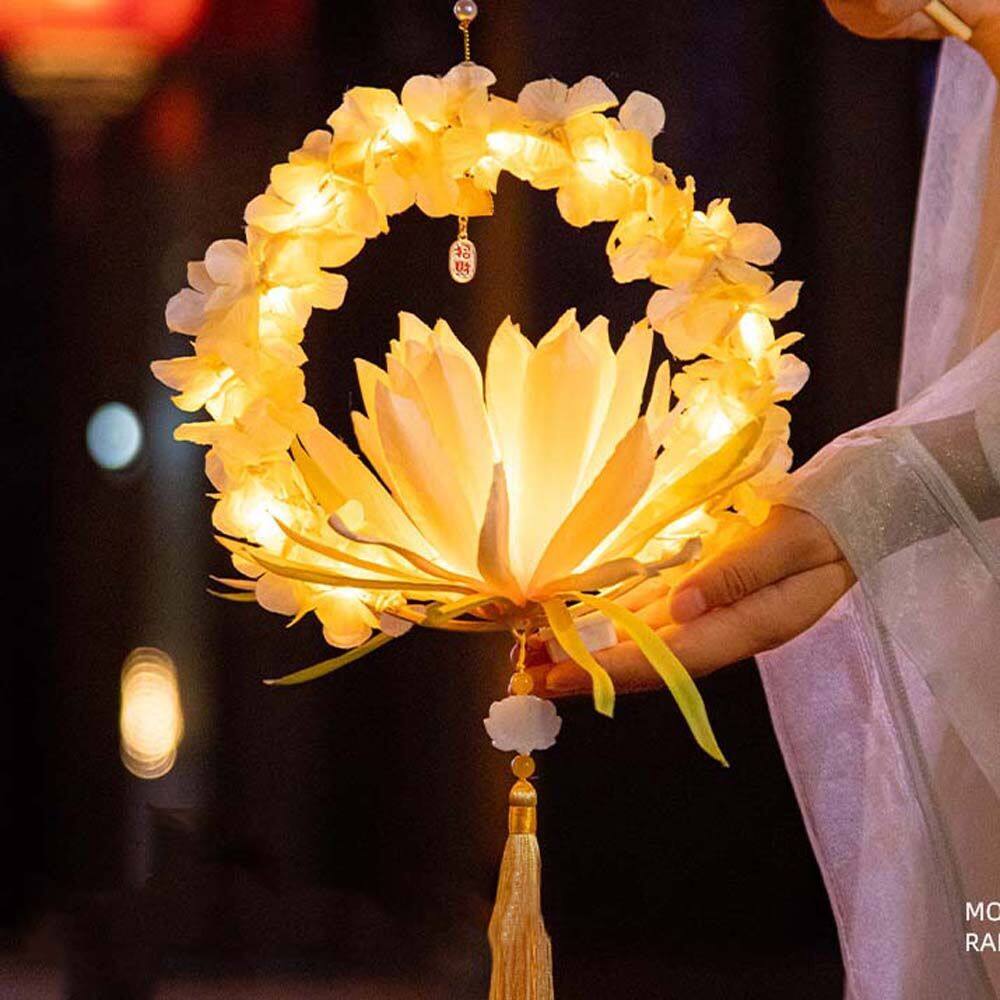 OBLU3M lồng đèn sáng chớp lồng đèn hot trend lồng đèn trung thu đèn trung thu lễ hội đèn lồng trung thu Phong Cách cổ xưa Hình chú thỏ Trung Quốc Giữa Mùa Thu Handmade TỰ LÀM Lễ hội Đèn Lồng Giữa Mùa Thu Lồng Đèn Giữa Mùa Thu Đèn Thỏ Treo Đèn