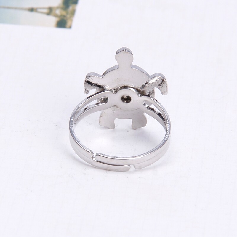 Trendy Emotion Feeling Temperature Rings Magic for Turtle Color Change Mood Ring Adjustable Gift for Male Female