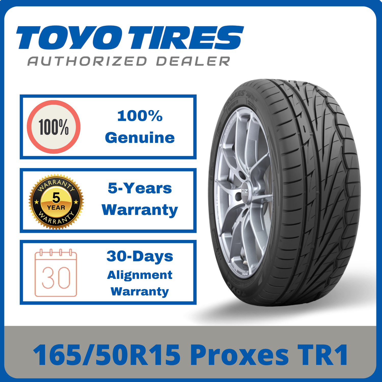 165/50R15 Toyo Tires Proxes TR1 *Year 2023 Lazada