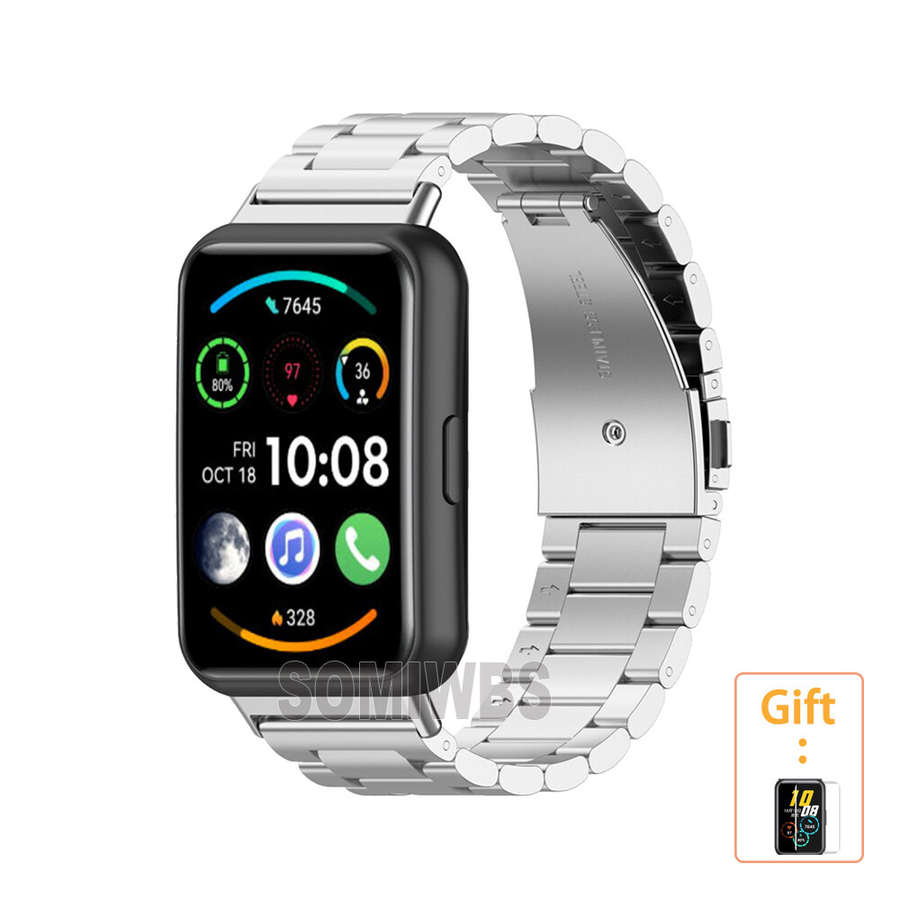 Classic Stainless Steel Strap for Huawei Watch Fit 2 Waterproof