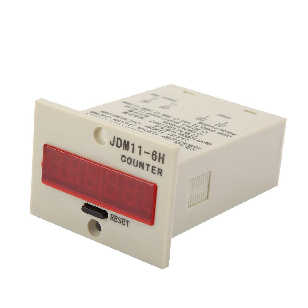 JDM11-6H 6 Digit Display Electronic Counter AC220V / DC36V / DC 24V / DC 12V