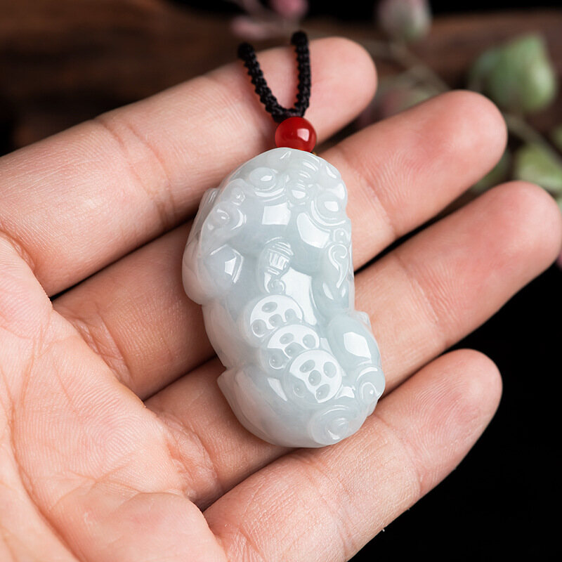 TIMESWIND Wealth Lucky Pixiu Natural Jade Pendant Men Y1N