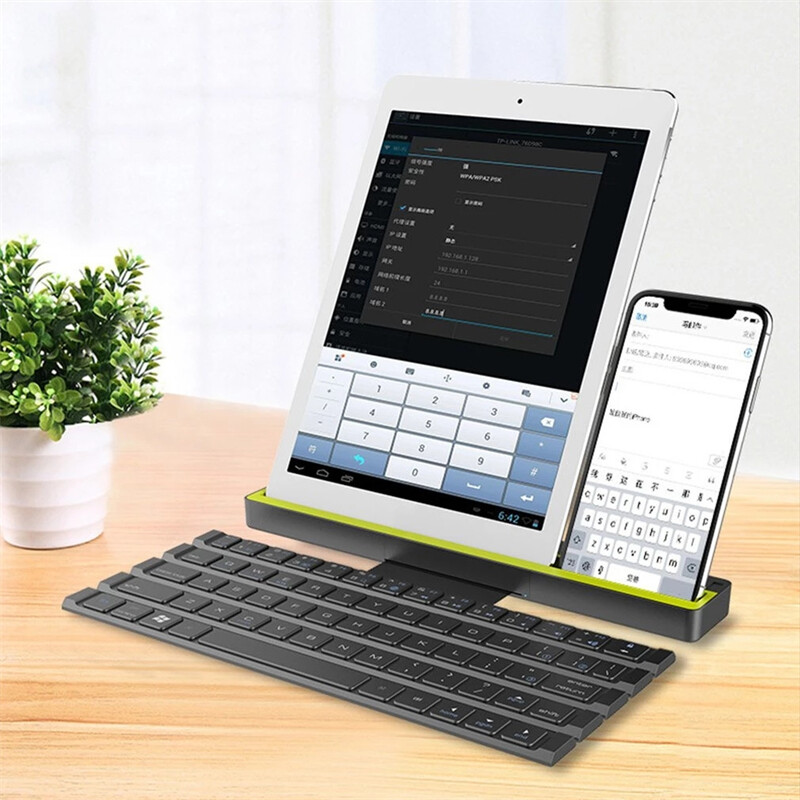 JDB Portable Mini Folding Keyboard Foldable Wireless Bluetooth-compatible Keyboard For Tablet For Iphone Laptop Smartphone For Ipad