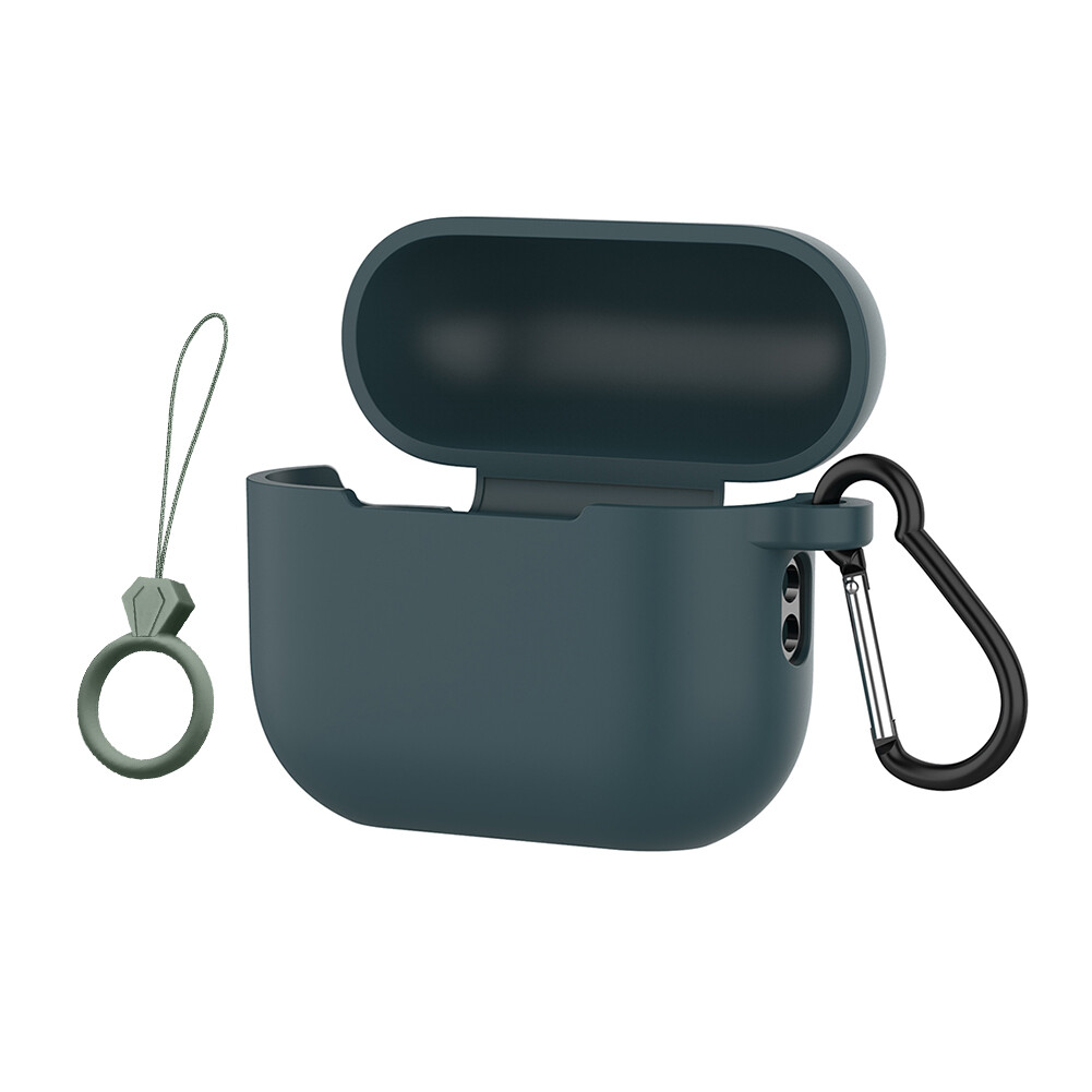 Elastic Silicone Headset Protective with Lanyard Hokk Wireless Headphone Protector Anti-lost Bluetooth-compatible Headset Case for Apple Airpods Pro 2
