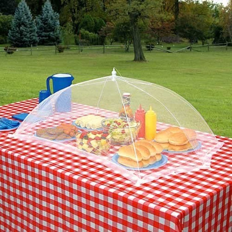 Mesh Food Covers Foldable Kitchen Anti Fly Mosquito Net Picnic Protect Cover