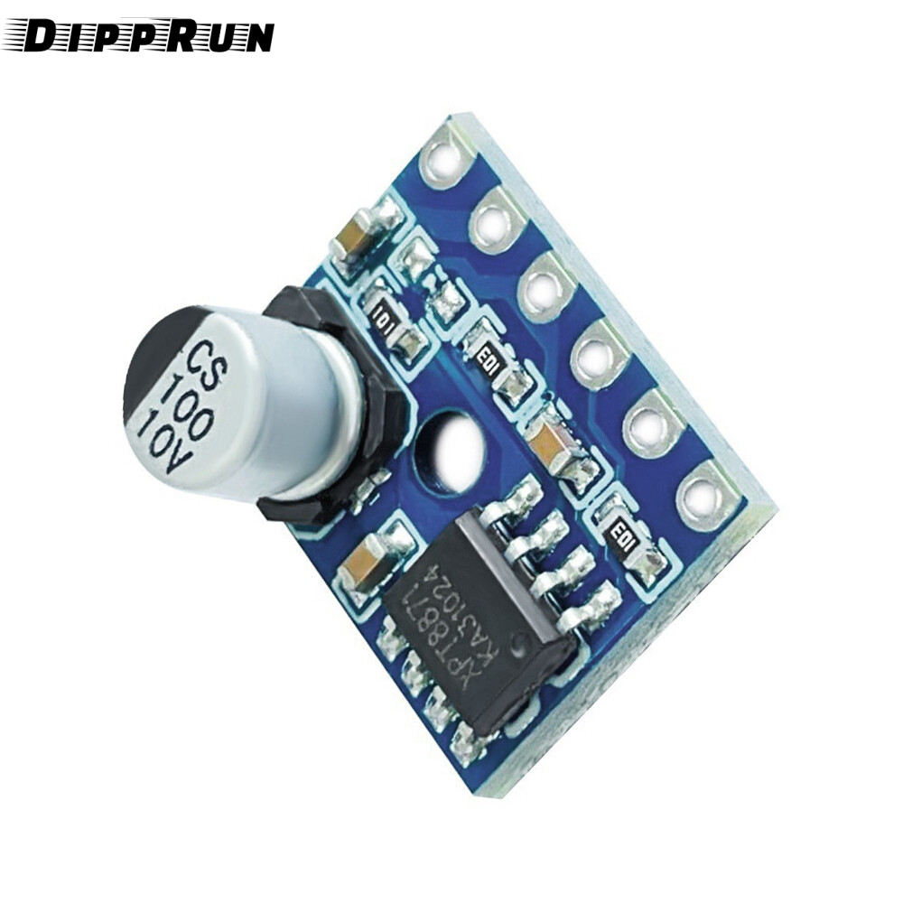 Dipprun 5W 5128 Mini Class D mô-đun bộ khuếch đại kỹ thuật số Hội Đồng Quản trị âm thanh một kênh bảng khuếch đại công suất kỹ thuật số đơn kênh bảng khuếch đại công suất vs88715v thấp biến dạng tiếng ồn thấp