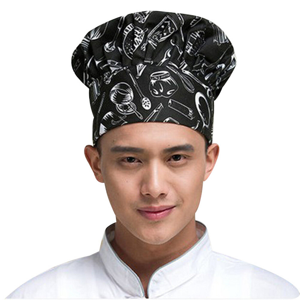 Freedun® Professional Stretchy Adjustable Men Cap Kitchen Cook Baker Catering Chef Hat