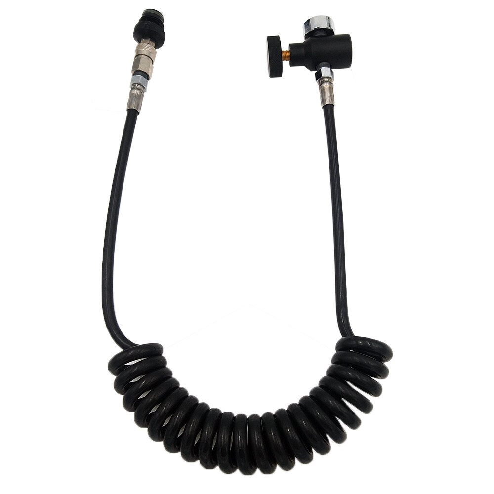 Paintball PCP REMOTEท่อสายรอกW/ตัดการเชื่อมต่ออย่างรวดเร็ว & 3000psi