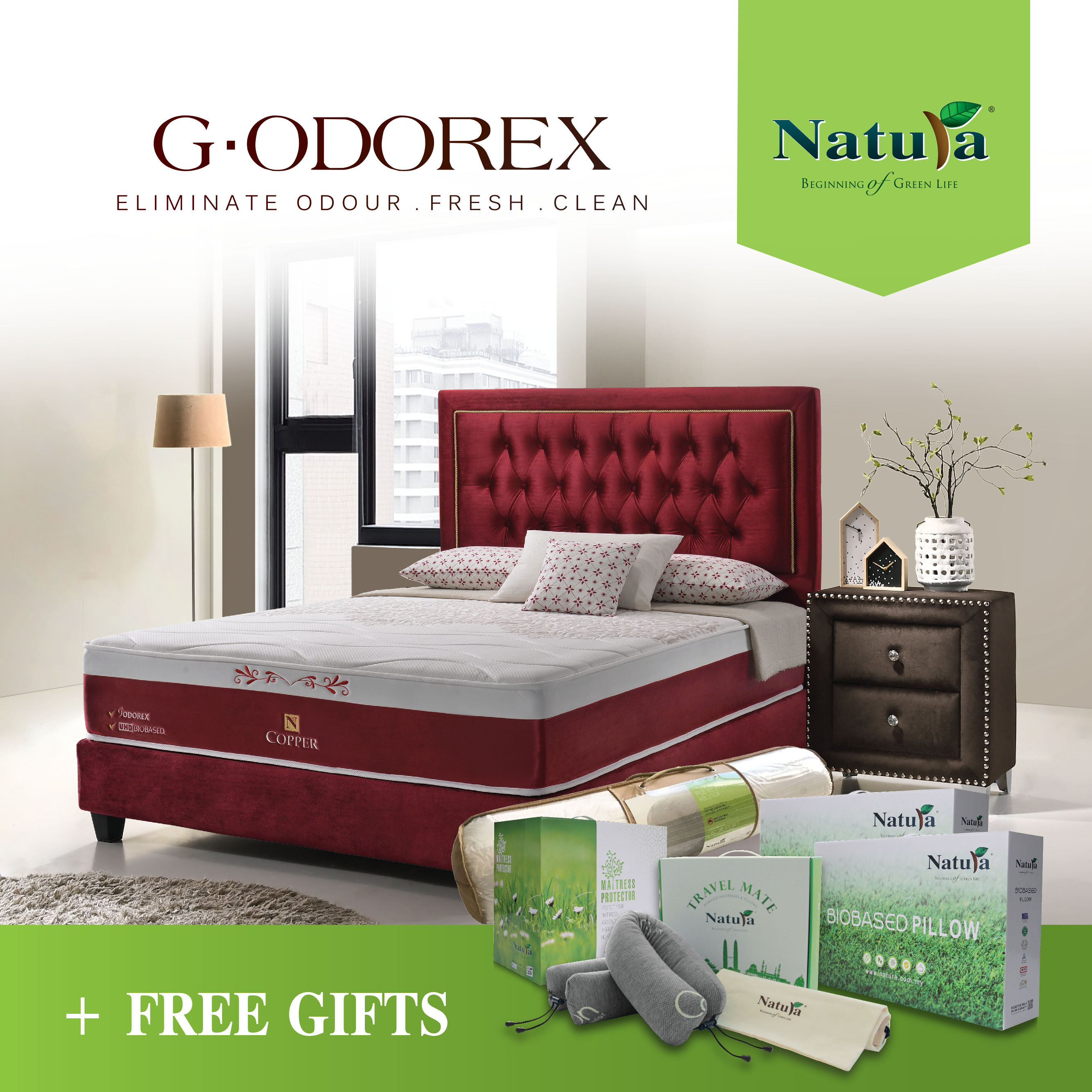 Natura G-Odorex Copper Mattress | Lazada