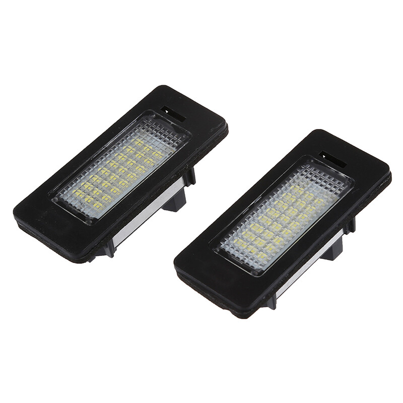 Pair error free 24 3528 led license plate light lamp for bmw e39 e60 e61 e90 5 series