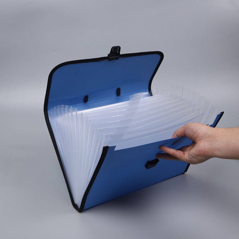 MMLUCK Hand Held Office Paper Folder Briefcases Storage Wallet School Document Organ Bag Document Organiser A4 File Folder Expanding File Bag