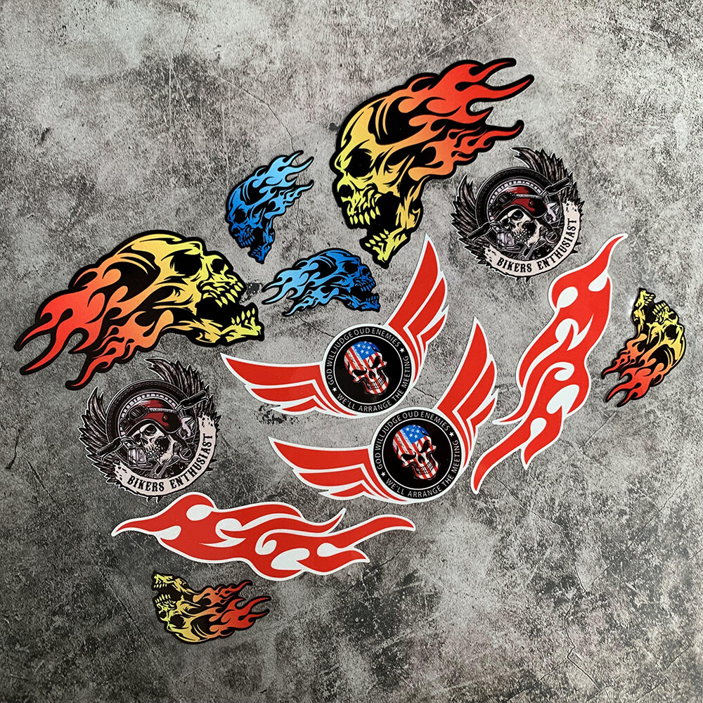 Nhãn Dán Xe Máy Phản Quang Logo Đề Can Bình Xăng Cho Harley