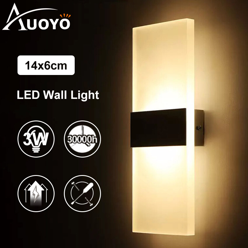 Auoyo Đèn gắn tường Đèn LED trang trí phòng ngủ - đèn tường