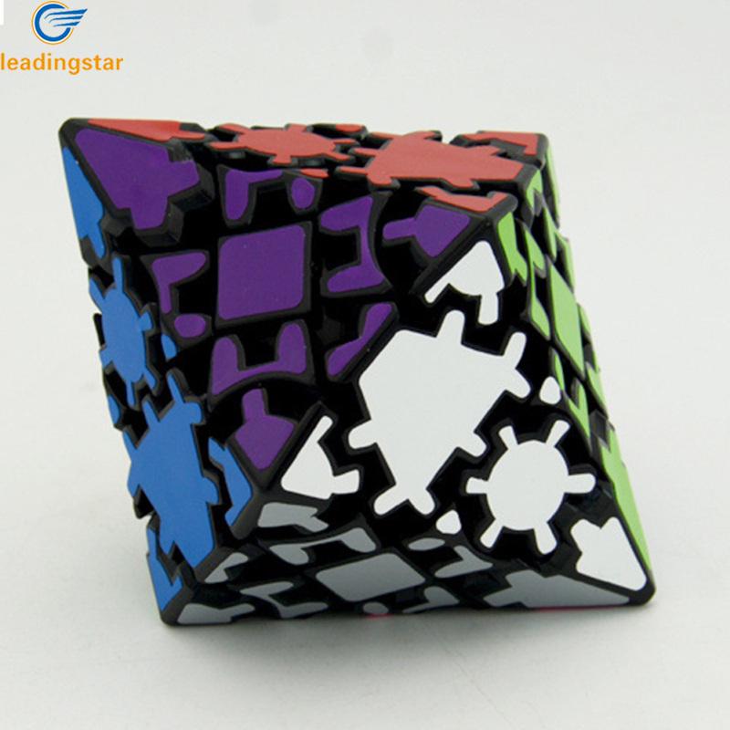 LeadingStar Fast Delivery Polyhedron Magic Skewb Cube with Sticker, Pyramid Gear Speed Cube Puzzle Toy Ideal Gift