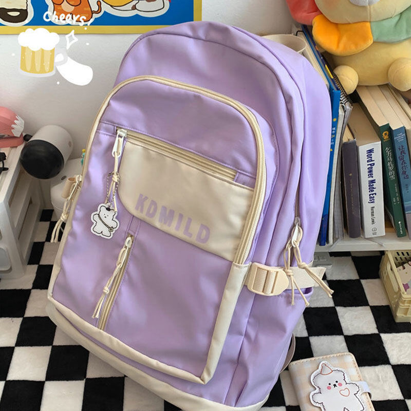 WOMA New lady bag simple college backpack high school students backpack large capacity backpack