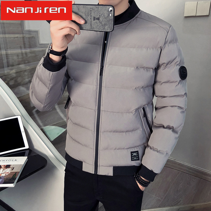 Nanjiren free shipping Men's cotton jacket 2019 new winter jacket winter trend down jacket cotton jacket clothes handsome thick cotton jacket men