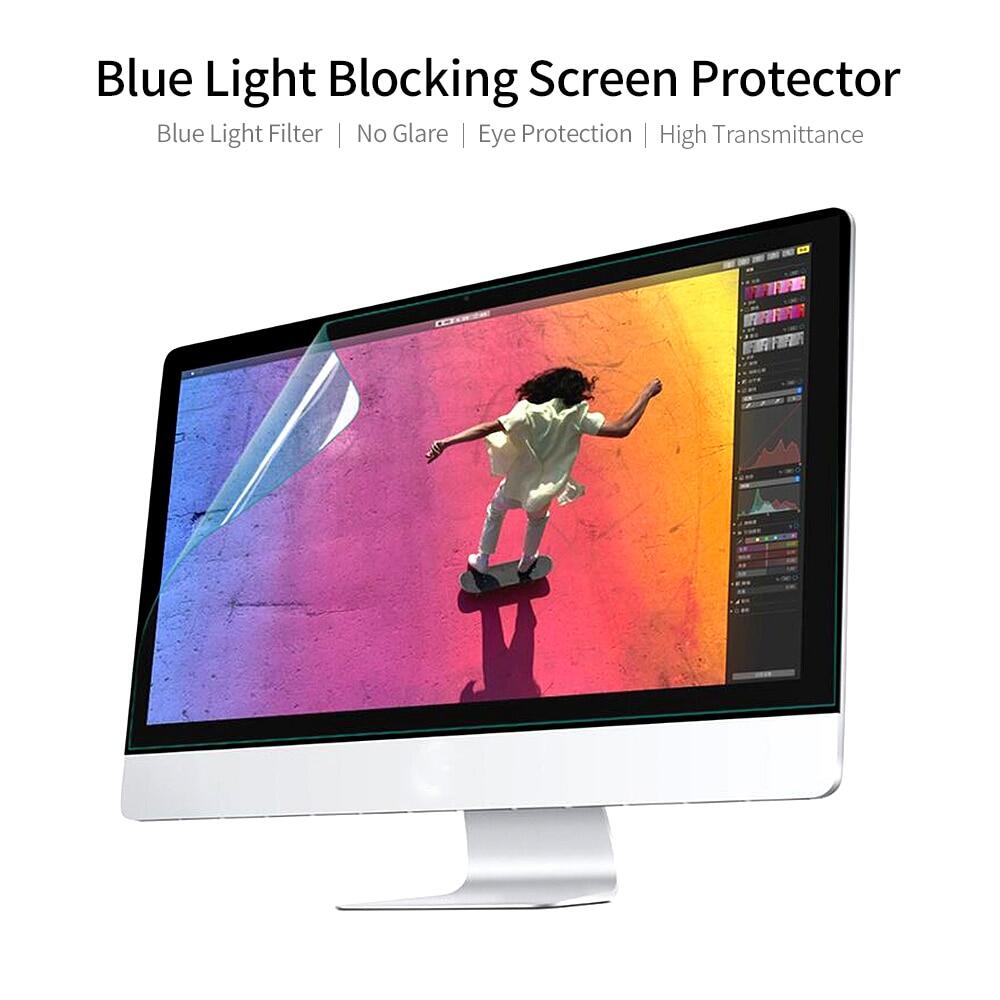 Blue Light Blocking Screen Protector High Transmittance/Anti UV&Glare Filter Screen Film For 13.3'' - 27'' Monitor Or Laptop