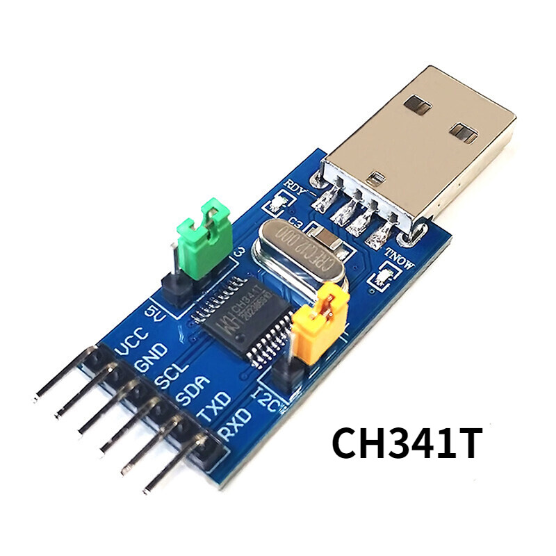 CH341T โมดูลสองในหนึ่ง USB เพื่อ I2C USB IIC UART เพื่อ TTL ดาวน์โหลด ...