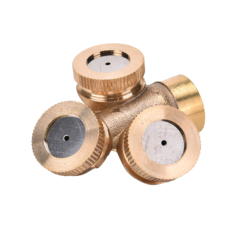 Moito Adjustable Brass Spray Misting Nozzle Garden Sprinklers Irrigation Fitting
