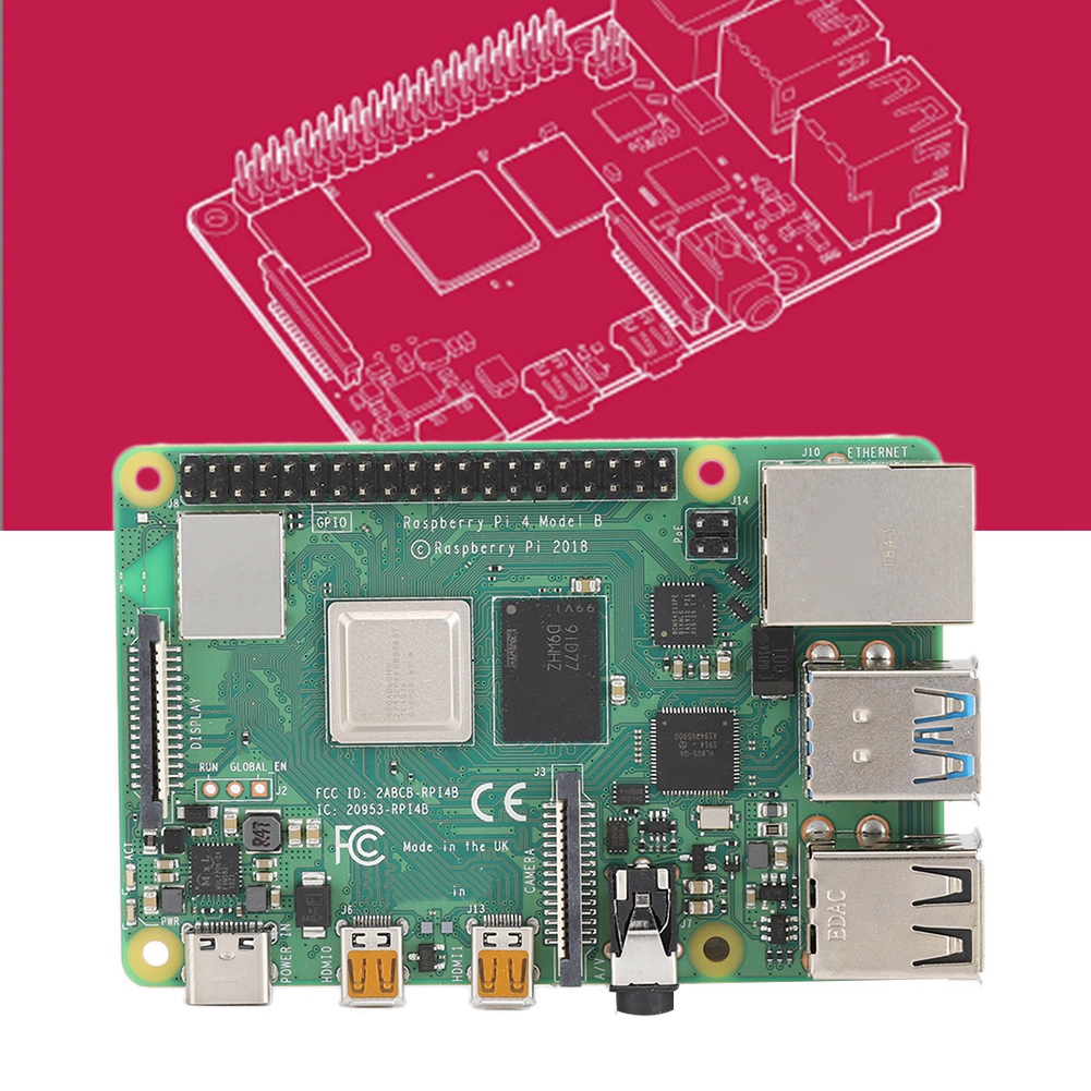 For Raspberry Pi 4B for Broadcom BCM271164-Bit 1.5GHz Quad Core (28nm ...