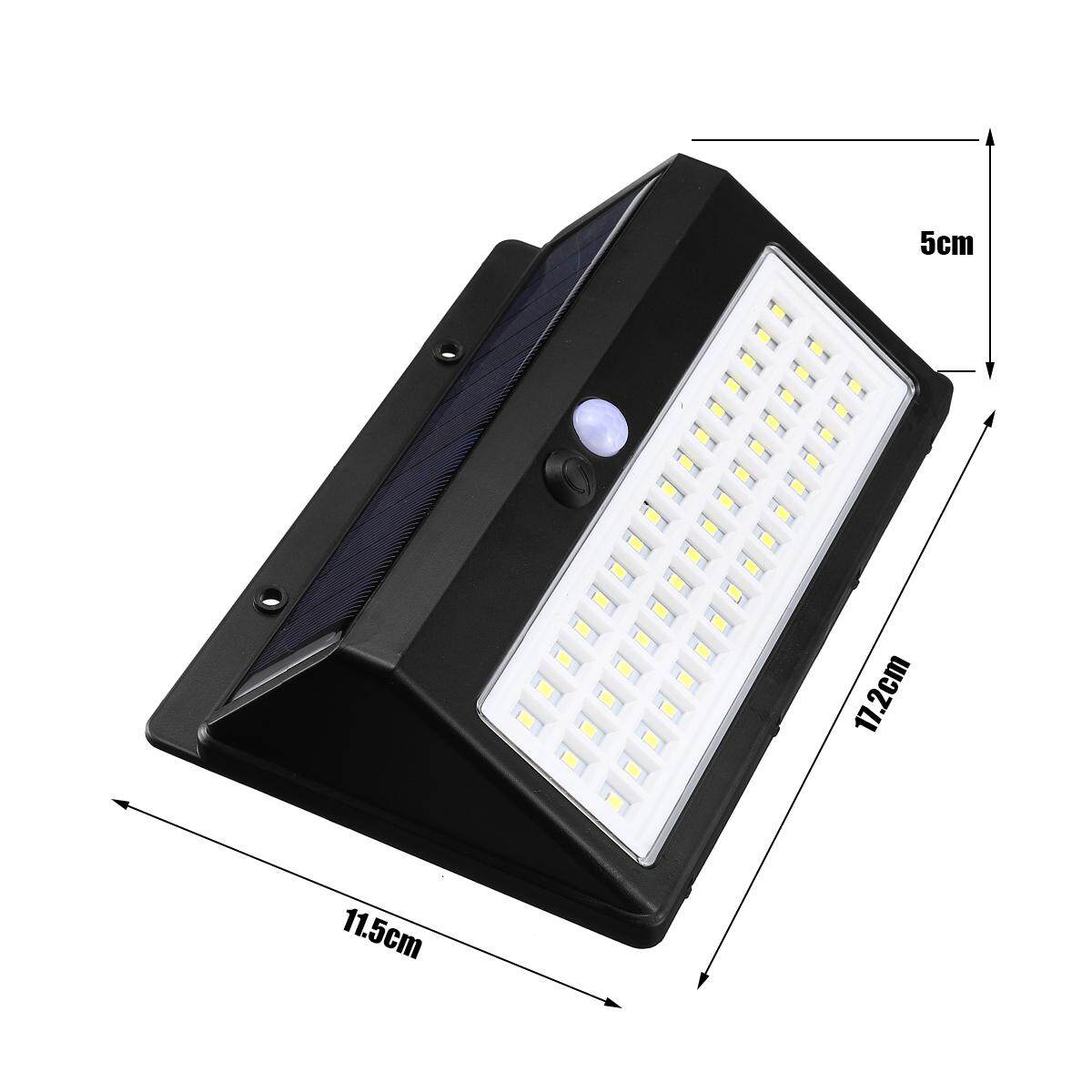 48LED năng lượng mặt trời cảm biến cơ thể Đèn năng lượng mặt trời ánh sáng đèn ngoài trời tích hợp đèn 3 chế độ