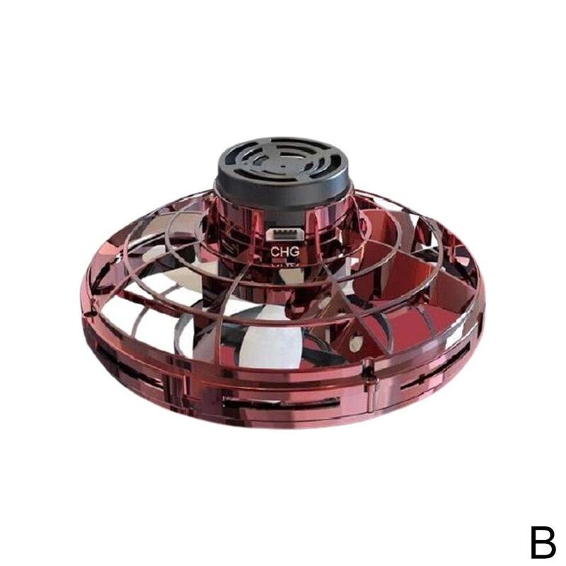 Flynova Mini Gesture Sensing Control UFO Drone Aircraft Flying Spinner finger Gyro game Toys Led