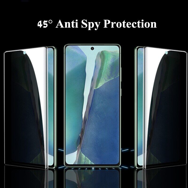 Tempered Glass for Samsung Note 20 Ultra Full Cover Privacy Screen Protector for Galaxy Note 20 Note 20Ultra Protection Case