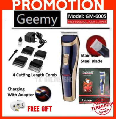 ~SHIP FROM KL~ ProGemei/Geemy 6005 Wireless Rechargeable Hair Trimmer Razor /Clipper/Shaver