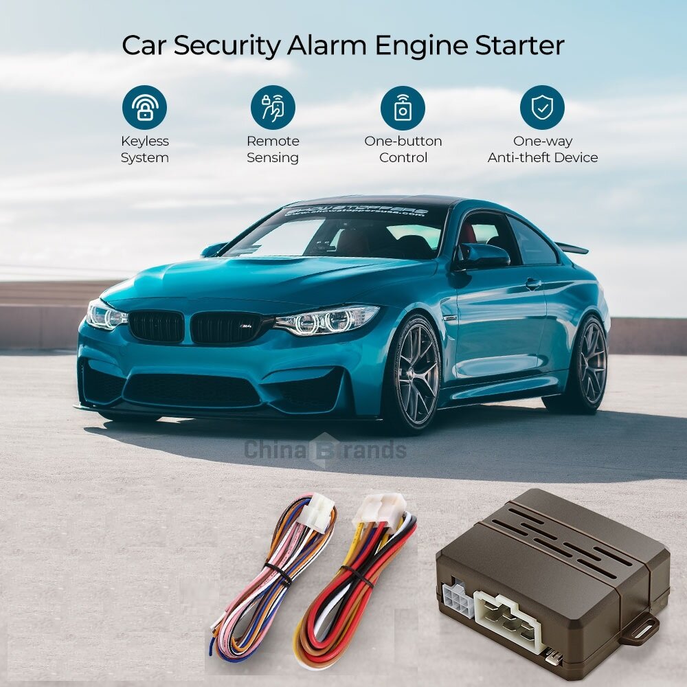 Auto Smart A1-Hệ Thống Mở Xe Ô Tô Không Cần Chìa Với Báo Động Khóa Chống Trộm Một Chiều Khóa Khởi Động Một Nút Bấm Điều Khiển Từ Xa Ô Tô Starte Universal Cho Tất Cả Các Xe DC 12V