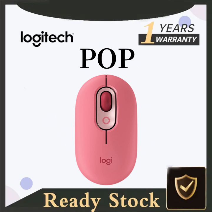 【100% Original】 Logitech POP Mouse, Wireless Mouse with Customizable Emojis