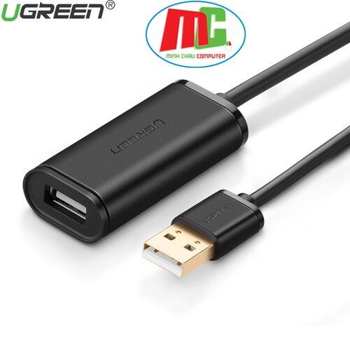 Dây nối dài usb 2.0 10m có chíp khuếch đại ugreen 10321 - hàng