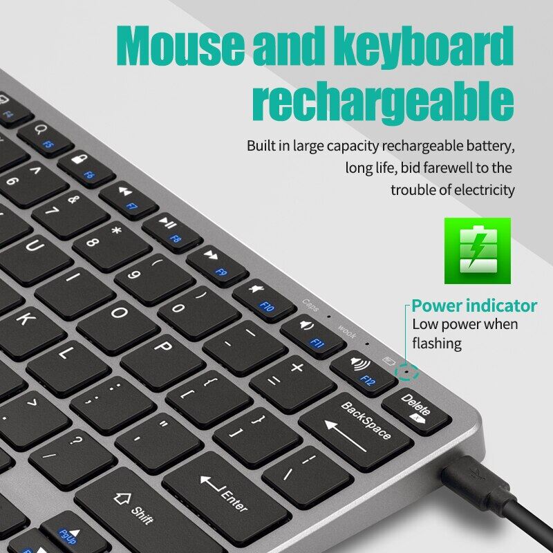 Bàn phím Bluetooth chuột và bàn phím không dây đặt cho máy tính xách tay máy tính xách tay Máy tính để bàn máy tính bảng iPad Andro MacBook