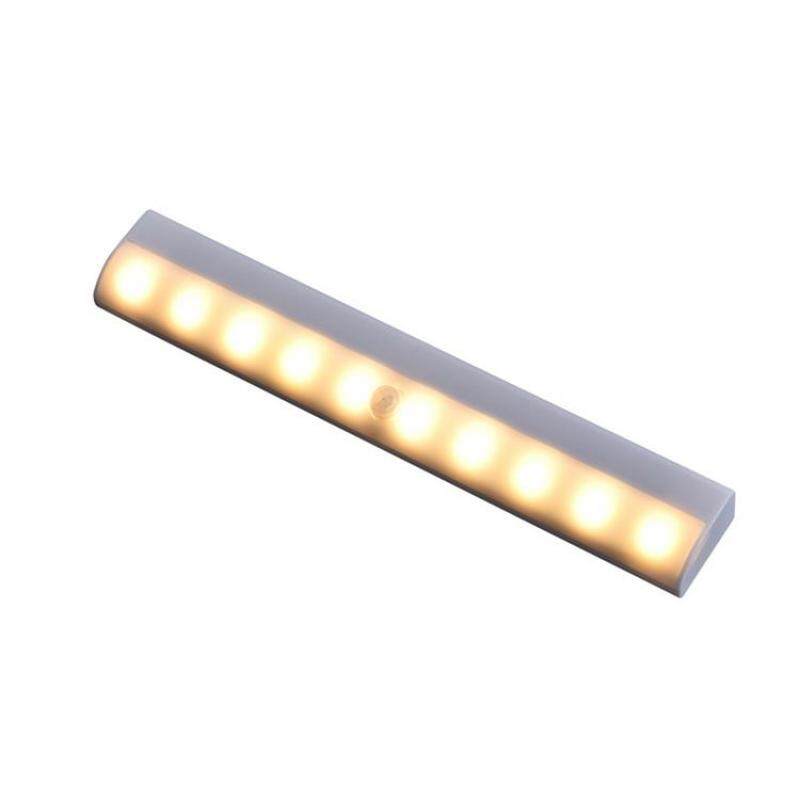 Đèn LED Cảm Biến Chuyển Động Từ Tính 10 Bóng, Đèn Ngủ Cảm Biến Dạng Dính Cho Tủ Quần Áo, Tủ Quần Áo, Phòng Tắm, Lối Đi, Phòng Khách