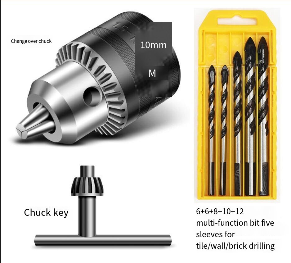 Bench grinder drill on sale chuck adapter