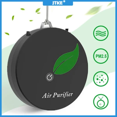 JTKE Air Purifier Necklace Car USB Ionizer Rechargeable Wearable Air Purifier Negative Ion Generator Air Freshener for Adults Kids