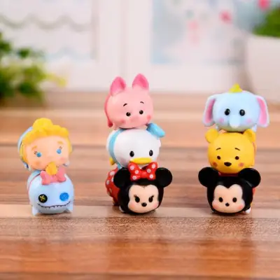 【14 PCs Set 】Tsum Tsum Winnie the Pooh Mini Stacking Figure Figurine Kids Cartoon Children Boys Girls Collectible Toys