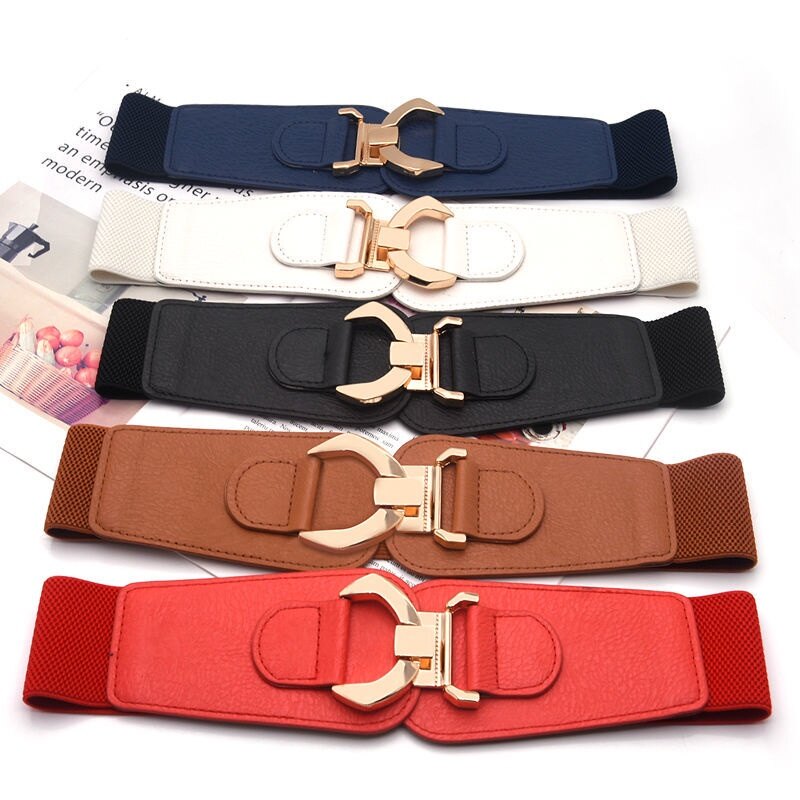 Versatile Wide Belt Women's Coat Fashion  Belt Women's Decorative Coat Fashion Korean Versatile Wide Waist Seal GM094
