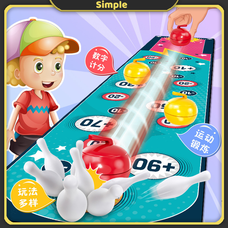 Curling Number Goal Funny Board Game Abstract Strategy Play at house