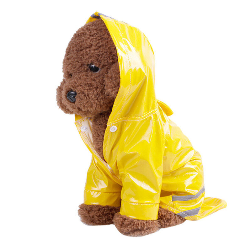 【CW】 Ngoài Trời Mùa Hè Chó Con Thú Cưng Áo Mưa S XL Hoody Áo Khoác Không Thấm Nước PU Áo Mưa Cho Chó Mèo Trang Phục Quần Áo Bán Buôn # F #40JE14