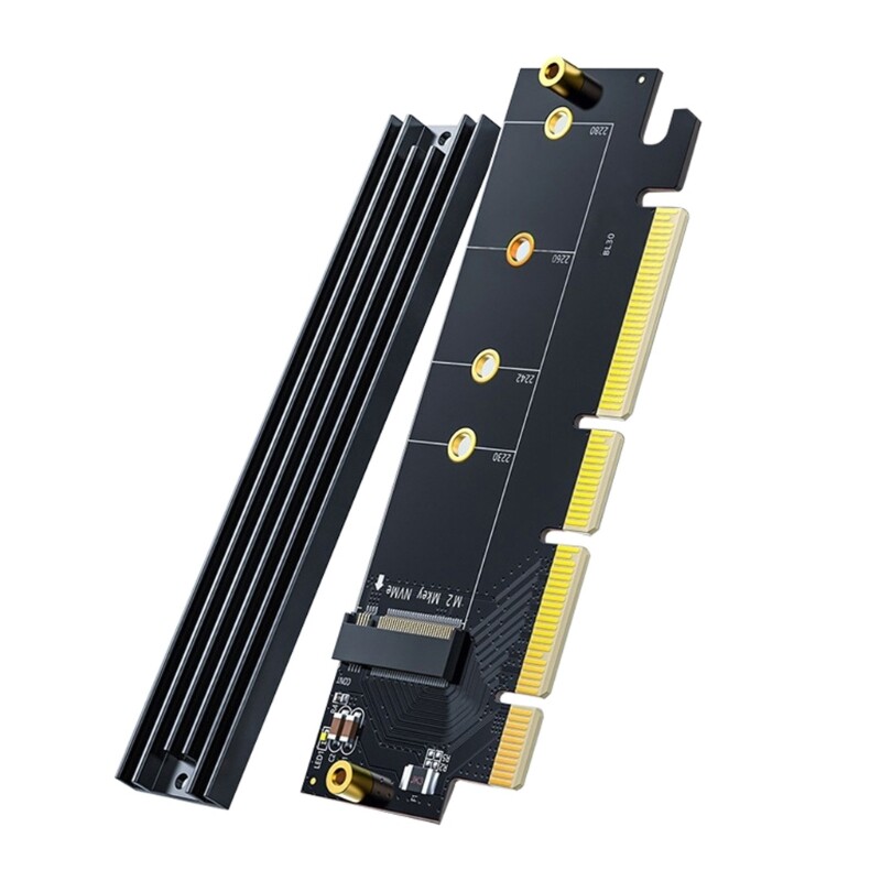 For m.2 to pcie x16 adapter card pci-e to for m .2 nvme ssd expansion m2 m-key pci-express 4.0 fast extension adapter