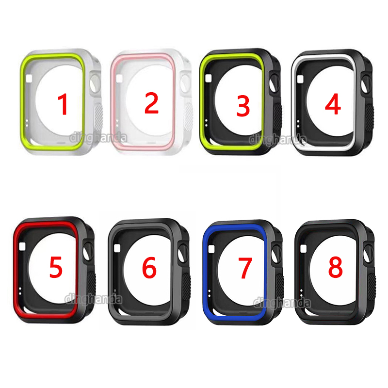 Silicone Case Watch Frame for Apple Watch Series 9 8  41mm 45mm