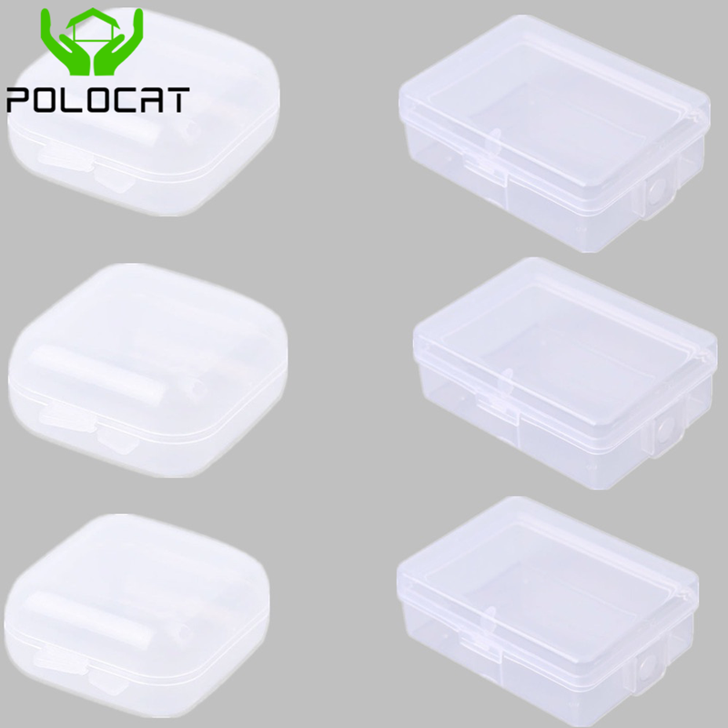 Polocat Bộ Sưu Tập Hộp Đóng Gói Sản Phẩm Hộp Dụng Cụ Nhỏ Trong Suốt Hộp Nhựa Trong Suốt Cầm Tay Mini Hộp Đựng