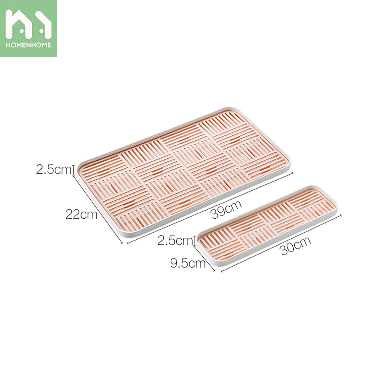 Homenhome Drain Tray Kitchen Tableware Rack Household Plastic Fruit Tray